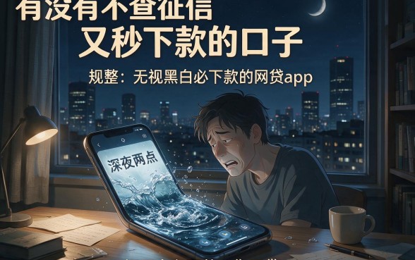 有没有不查征信又秒下款的口子,规整五个无视黑白必下款的网贷app