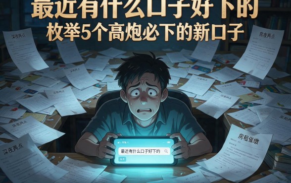 最近有什么口子好下的,枚举5个高炮必下的新口子