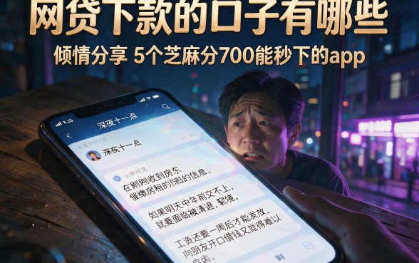 网贷下款的口子有哪些,倾情分享5个芝麻分700能秒下的app
