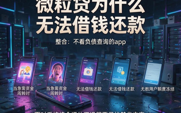 微粒贷为什么无法借钱还款,整合五个不看负债查询的app
