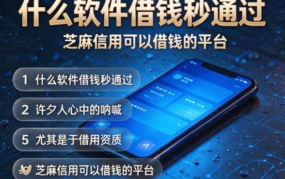 什么软件借钱秒通过,汇整五个芝麻信用可以借钱的平台