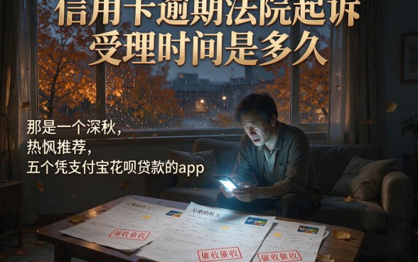 信用卡逾期法院起诉受理时间是多久，热忱推荐五个凭支付宝花呗贷款的app