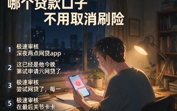 哪个贷款口子不用取消刷脸,条列5个极速审核的网贷app