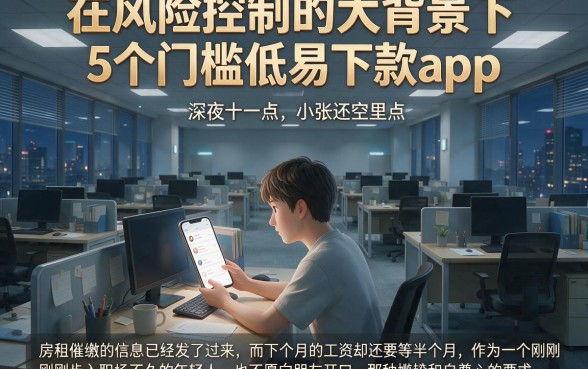 在风险控制的大背景下,详细阐述5个门槛低易下款app