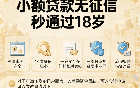 小额贷款无征信秒通过18岁，罗列5个不看负债和征信的软件