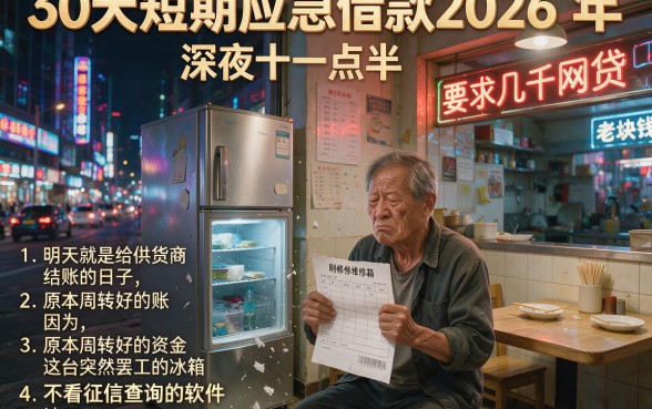 30天短期应急借款2026 年,详细阐述五个不看征信查询的软件