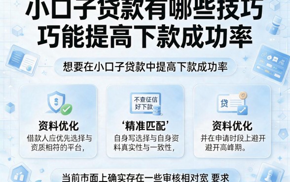 小口子贷款有哪些技巧能提高下款成功率,理出五个不查征信好下款的网贷平台
