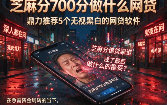 芝麻分700分做什么网贷,鼎力推荐5个无视黑白的网贷软件
