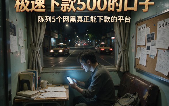 极速下款500的口子,陈列5个网黑真正能下款的平台