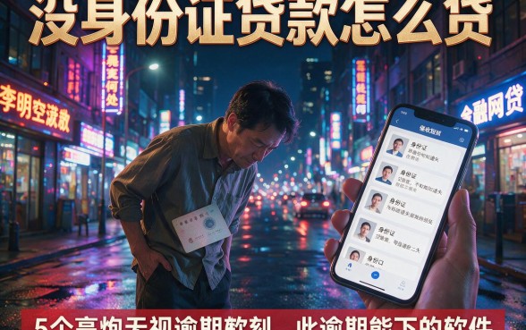 没身份证贷款怎么贷，详尽说明5个高炮无视逾期能下的软件