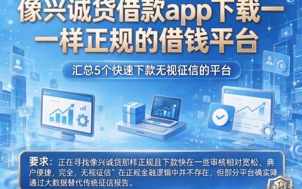像兴诚贷借款app下载一样正规的借钱平台,汇总5个快速下款无视征信的平台