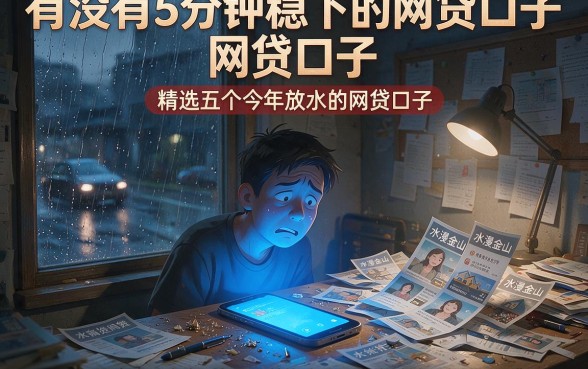 有没有5分钟稳下的网贷口子,精选五个今年放水的网贷口子
