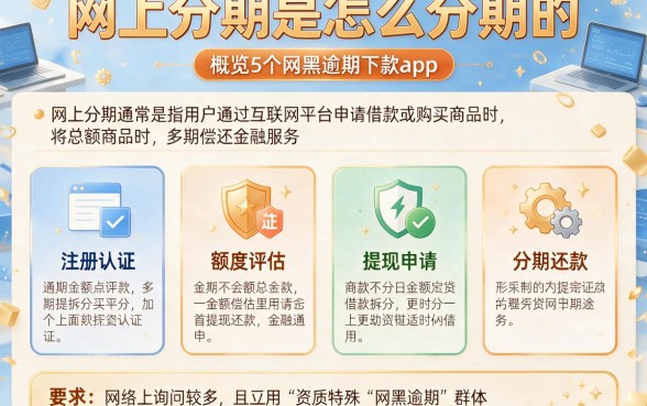 网上分期是怎么分期的,概览5个网黑逾期下款app