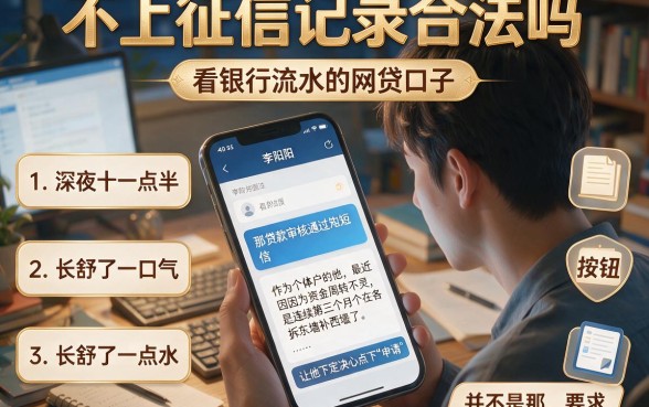 不上征信记录合法吗，条列五个看银行流水的网贷口子