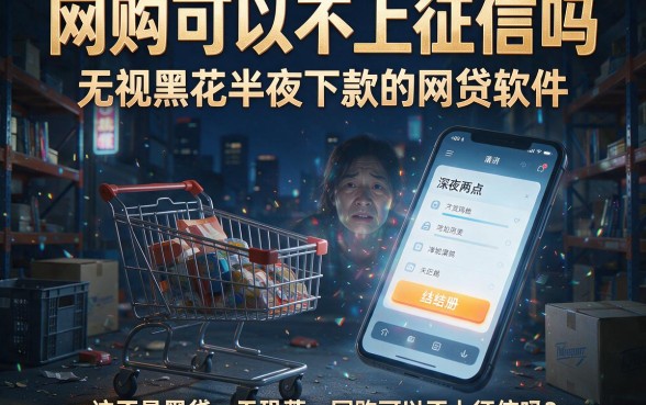 网购可以不上征信吗,梳理5个无视黑花半夜下款的网贷软件