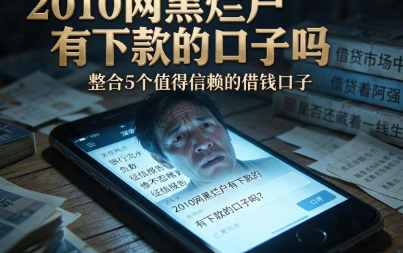 2010网黑烂户有下款的口子吗,整合5个值得信赖的借钱口子