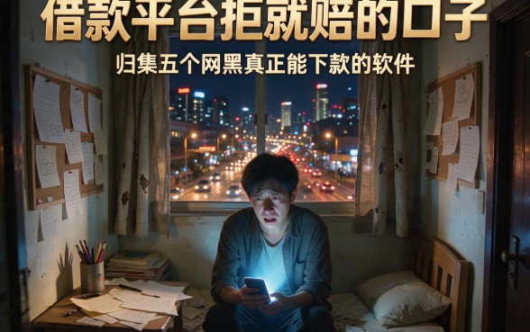 借款平台拒就赔的口子,归集五个网黑真正能下款的软件