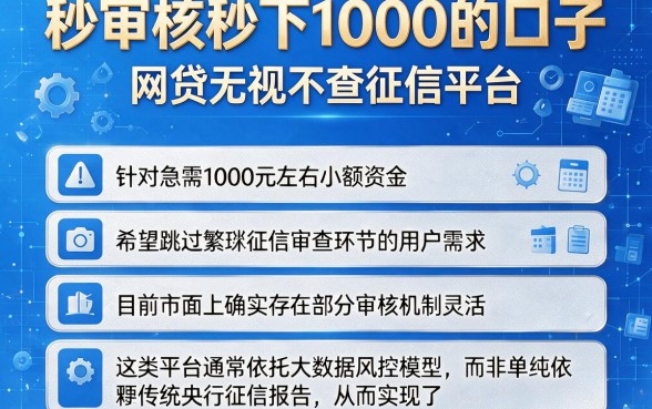 秒审核秒下1000的口子,整合五个网贷无视不查征信平台