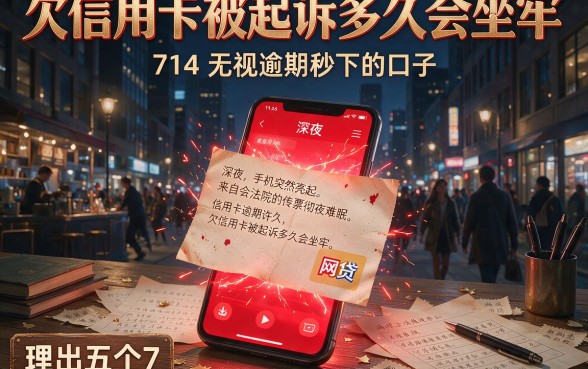 欠信用卡被起诉多久会坐牢,理出五个714无视逾期秒下的口子