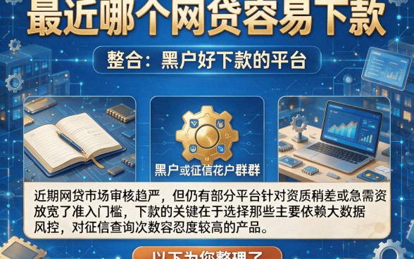 最近哪个网贷容易下款，整合五个黑户好下款的平台