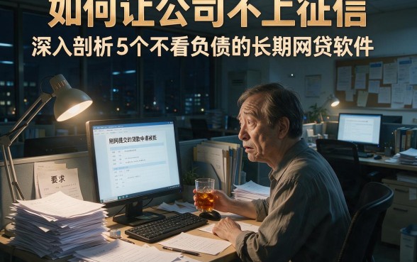 如何让公司不上征信,深入剖析5个不看负债的长期网贷软件
