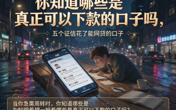 你知道哪些是真正可以下款的口子吗,概览五个征信花了能网贷的口子