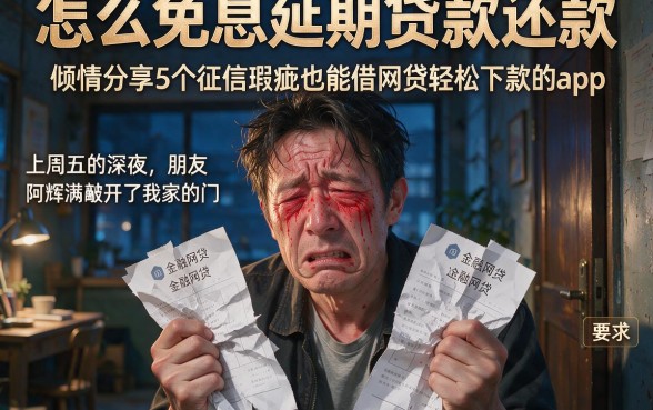 怎么免息延期贷款还款,倾情分享5个征信瑕疵也能借网贷轻松下款的app