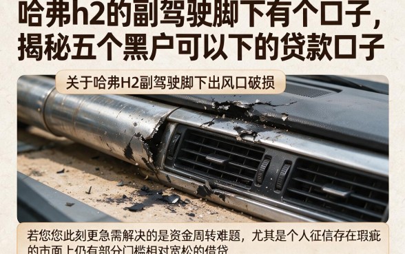 哈弗h2的副驾驶脚下有个口子,揭秘五个黑户可以下的贷款口子