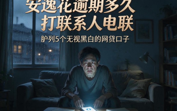 安逸花逾期多久打联系人电联,胪列5个无视黑白的网贷口子
