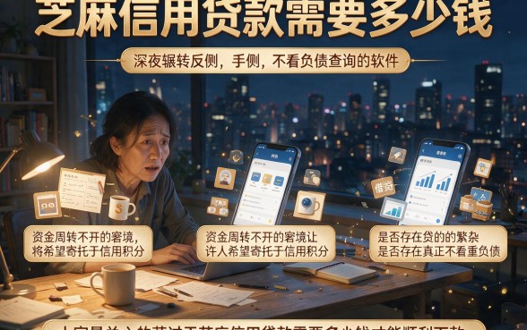 芝麻信用贷款需要多少钱,整理五个不看负债查询的软件
