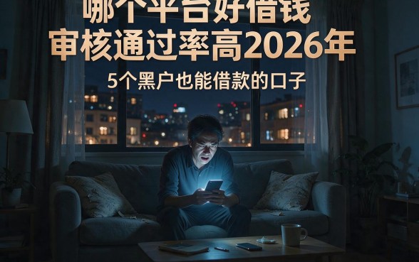哪个平台好借钱审核通过率高2026年,细致阐述5个黑户也能借款的口子
