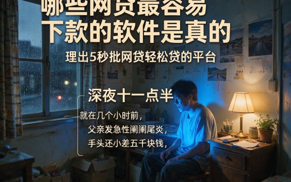 哪些网贷最容易下款的软件是真的,理出5个秒批网贷轻松贷的平台
