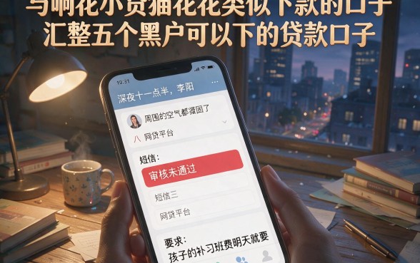 与响花小贷猫花花类似下款的口子,汇整五个黑户可以下的贷款口子