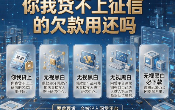 你我贷不上征信的欠款用还吗，枚举五个无视黑白必下款的网贷平台