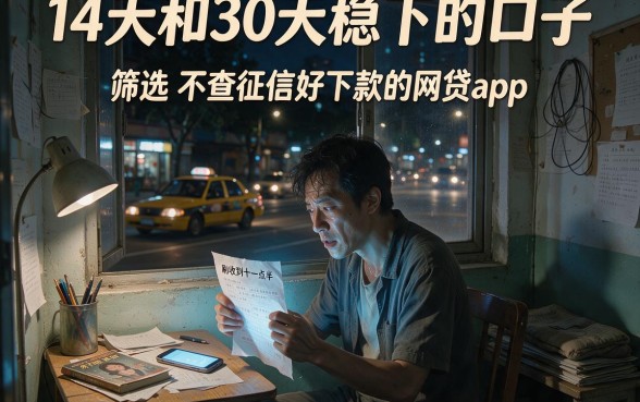 14天和30天稳下的口子,筛选五个不查征信好下款的网贷app