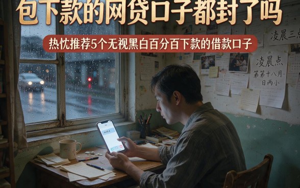包下款的网贷口子都封了吗,热忱推荐5个无视黑白百分百下款的借款口子