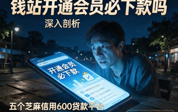 钱站开通会员必下款吗,深入剖析五个芝麻信用600贷款平台