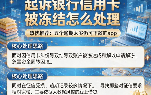 起诉银行信用卡被冻结怎么处理,热忱推荐五个逾期太多仍可下款的app