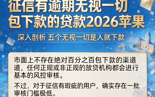征信有逾期无视一切包下款的贷款2026苹果,深入剖析五个无视一切是人就下款