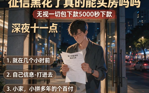 征信黑花了真的能买房吗吗，详尽说明五个无视一切包下款5000秒下款的app