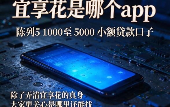 宜享花是哪个app，陈列5个1000至5000的小额贷款口子