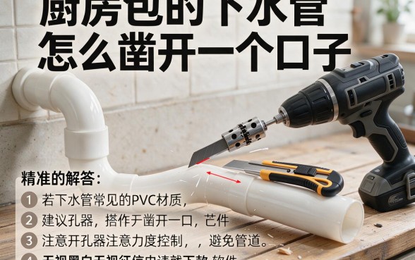 厨房包的下水管怎么凿开一个口子,细致阐述五个无视黑白无视征信申请就下款的软件