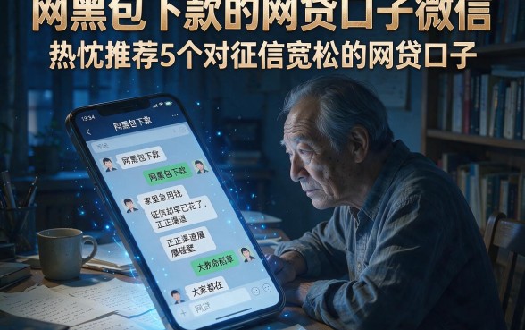 网黑包下款的网贷口子微信，热忱推荐5个对征信宽松的网贷口子