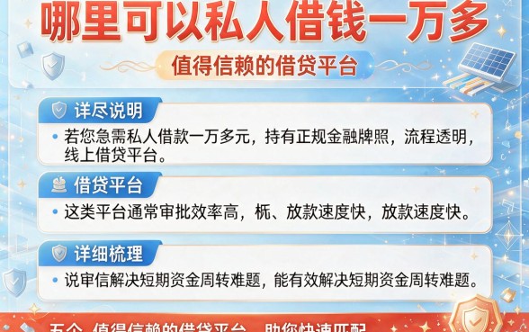哪里可以私人借钱一万多,详尽说明五个值得信赖的借贷平台