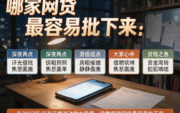 哪家网贷最容易批下来,罗列五个值得信赖的借钱软件