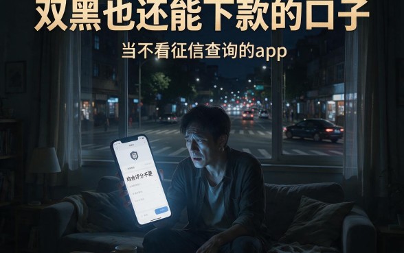 双黑也还能下款的口子，归纳五个不看征信查询的app