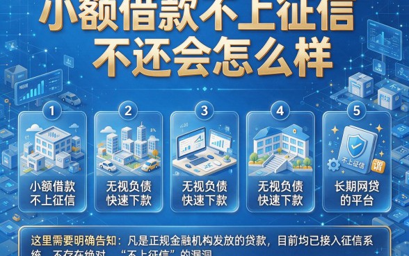 小额借款不上征信不还会怎么样,枚举五个无视负债快速下款长期网贷的平台