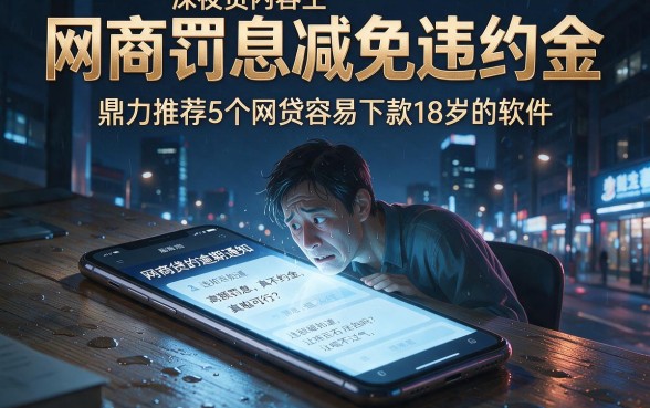 网商贷协商罚息减免违约金,鼎力推荐5个网贷容易下款18岁的软件
