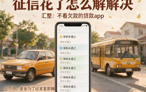 征信花了怎么解解决，汇整五个不看欠款的贷款app