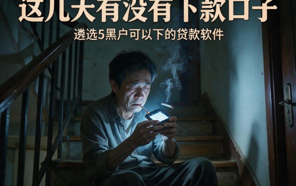 这几天有没有下款口子,遴选5个黑户可以下的贷款软件